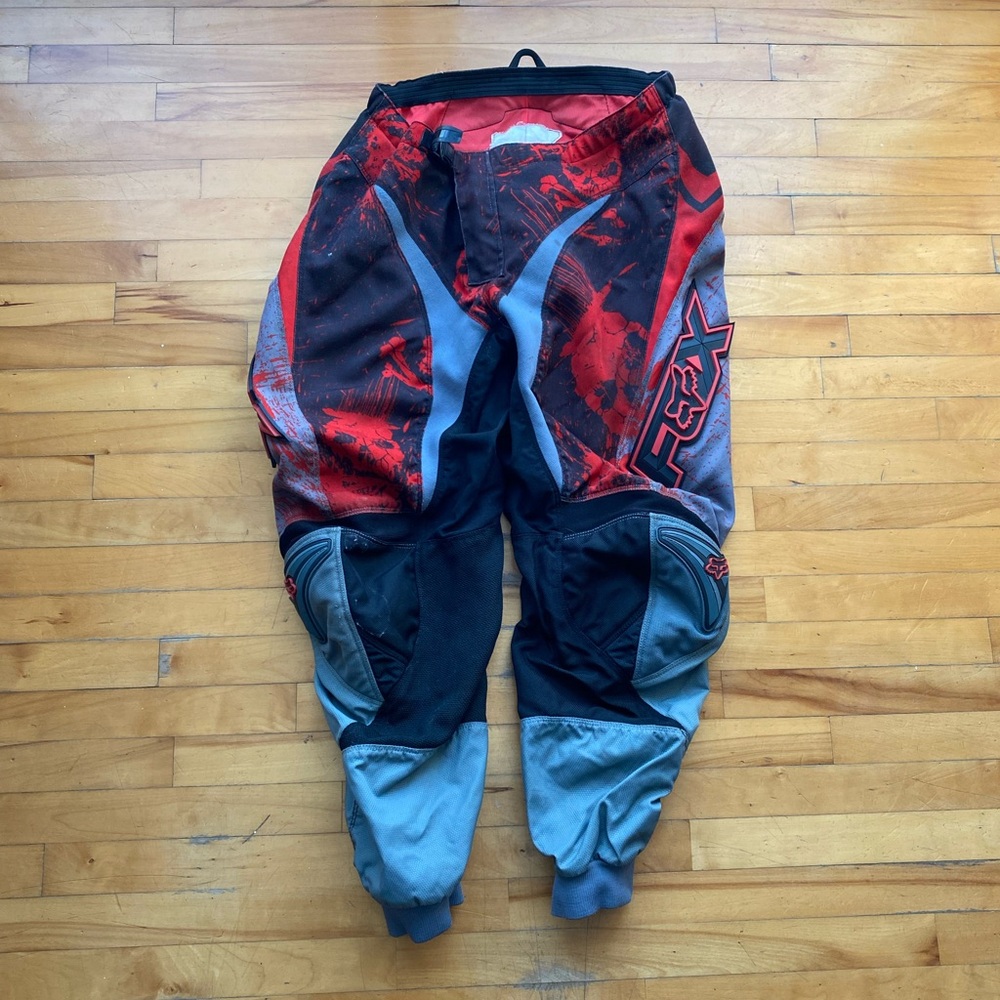 Black & Red Fox Racing Motocross Pants
